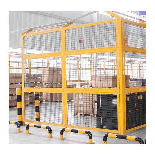 厂家定制黄色护栏隔离网工厂设备仓储快递分拣可移动车间隔离网