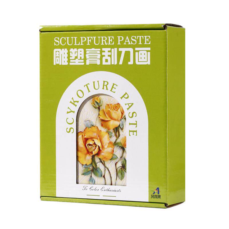 雕塑膏浮雕绘画材料刮刀肌理画手工材料包立体装饰画颜料套装