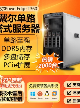 戴尔单路塔式服务器T360至强高性能T350本地部署图生视频满血模型