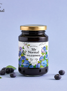 My Normal海外直邮早餐面包果酱低糖低卡家用蓝莓酱果酱仅95Kcal