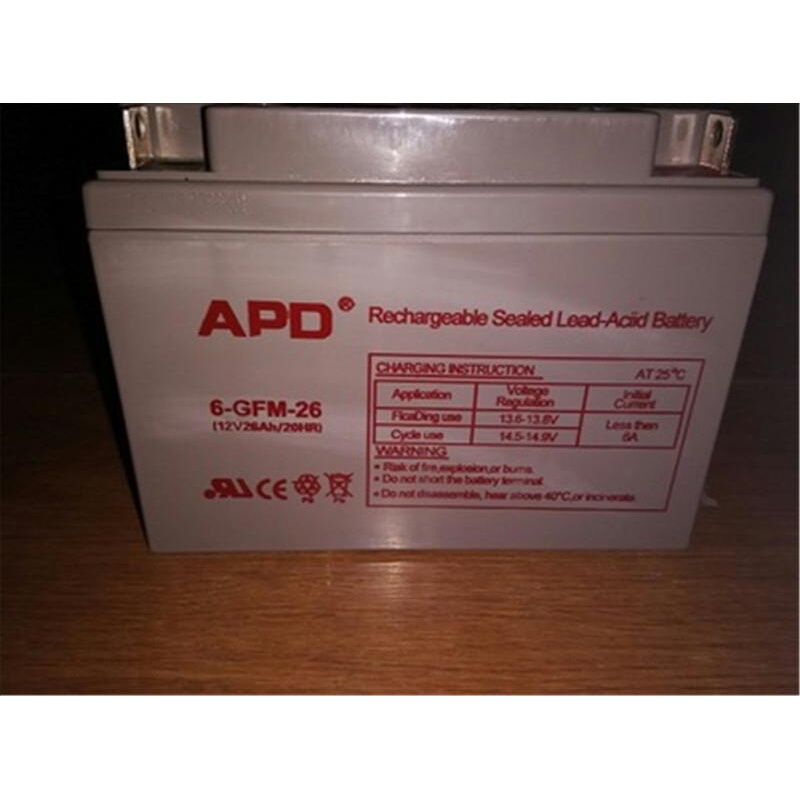 APD蓄电池6-GFM-26 12V26AH太阳能UPS电源直流屏计算机/消防/通讯