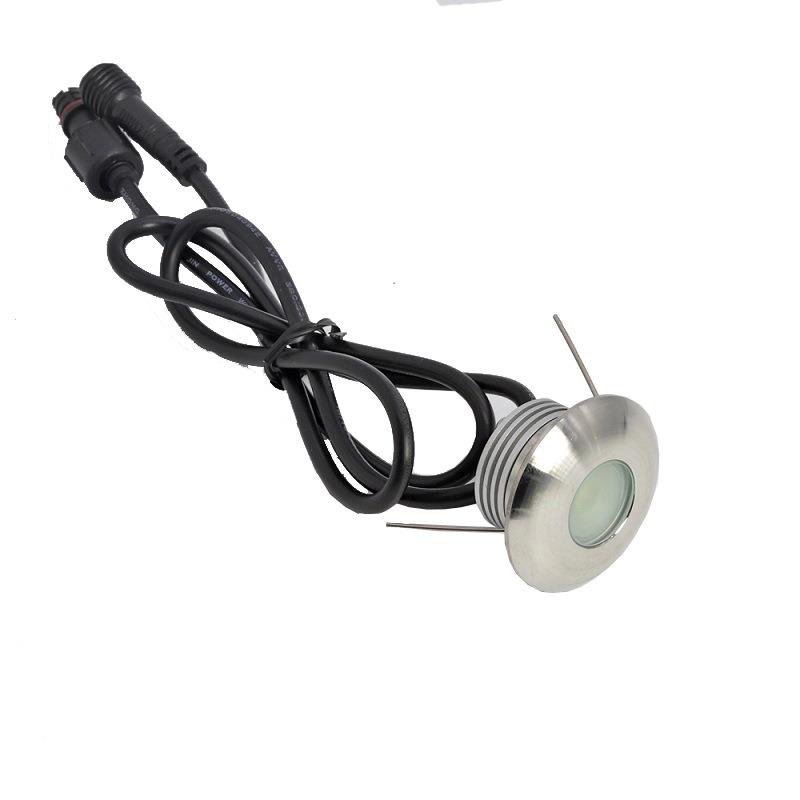 1户1W地板灯外IP67甲灯30mm墙角走廊板过道台阶灯12地埋灯V防水室