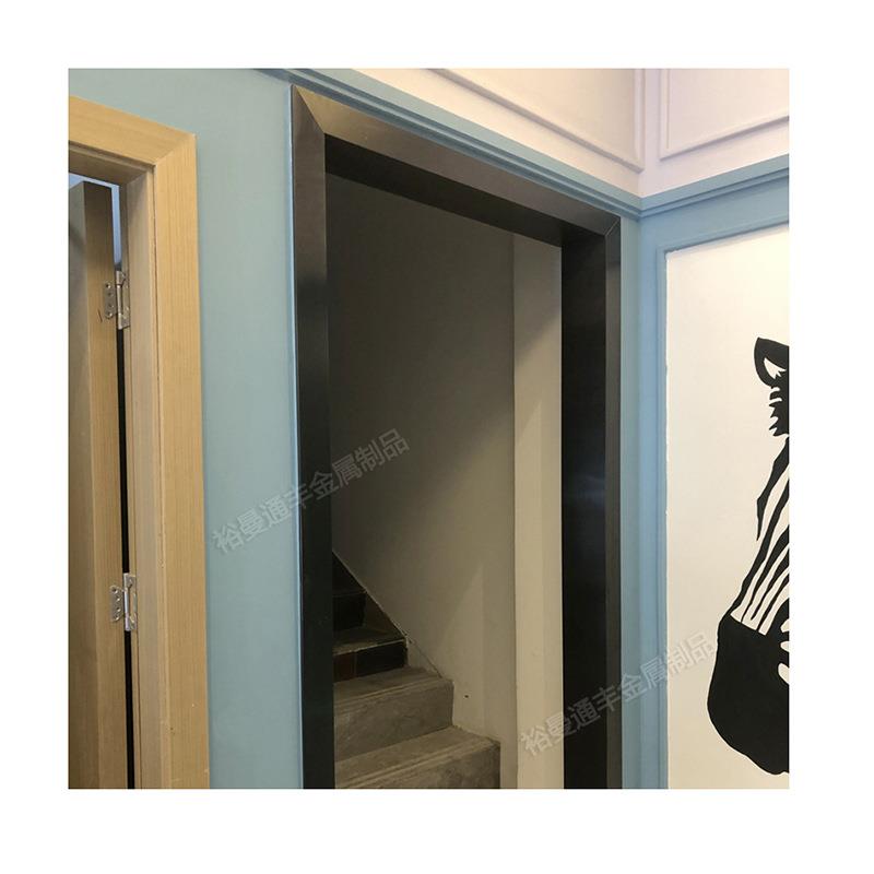 承接精装楼盘装饰不锈钢门套地脚线线条加工及安装定制加工踢脚线