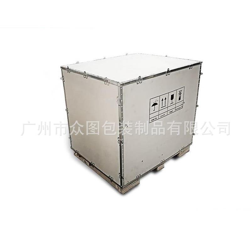 定制出口木箱包装箱钢带卡扣木箱打木架铁皮包边木箱子物流周转图片