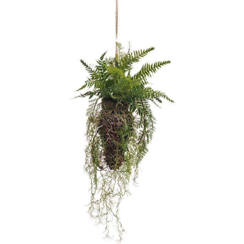 仿真蕨类垂吊室内绿植挂花假花藤条绿植装饰挂草物真