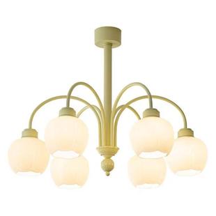 奶油风中古卧室吊灯简约温馨法式 田园公主房客厅玻璃主卧吸顶灯具