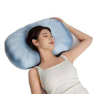 纯色贝壳零压生物基枕贝壳曲线分区单人枕芯零压记忆棉成人枕头