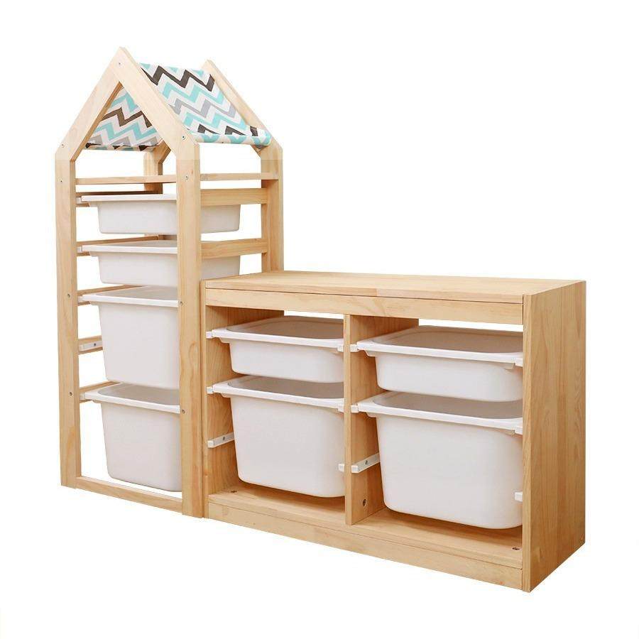 儿童玩具收纳架置物架实木宝宝书柜绘本架家用客厅蒙氏儿童收纳柜,住宅家具,儿童书柜,淘宝优惠券,粉丝福利购,淘宝优惠卷