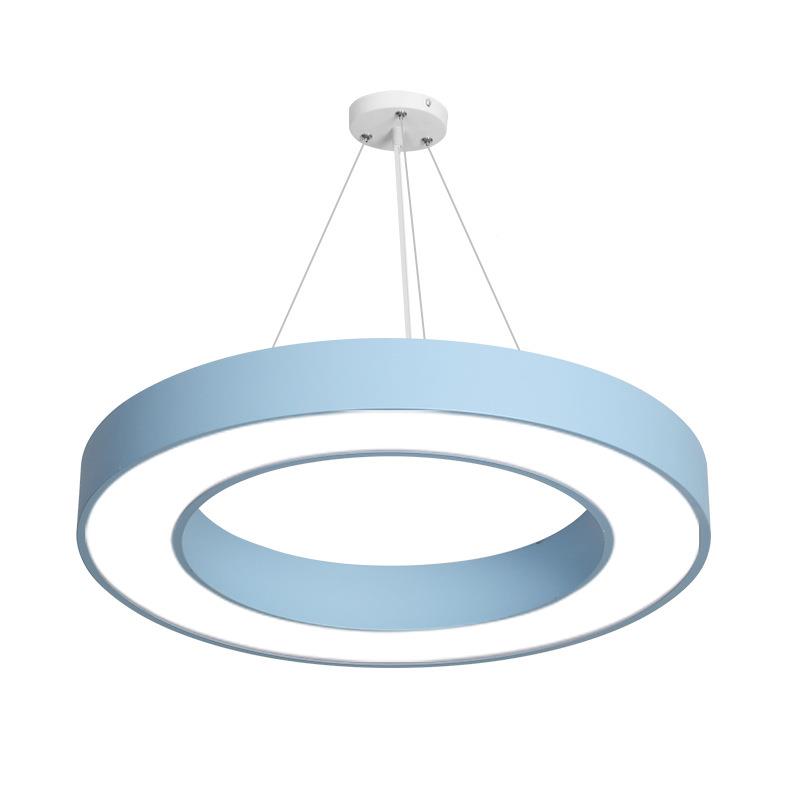 LED儿园空心圆圆吊灯卡通形舞蹈室早教中性造意型创大厅吸顶幼灯