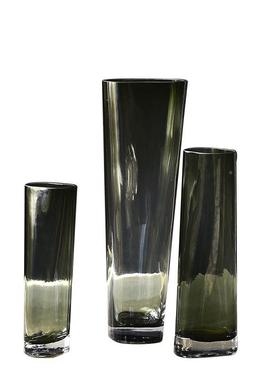 件现代简约玻璃花瓶摆手工T筒璃花餐瓶玻厅客厅卧新CSC647室桌面