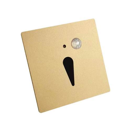 磁吸光控人体感应地脚灯台阶过道玄关楼梯小夜灯金属防水地脚灯