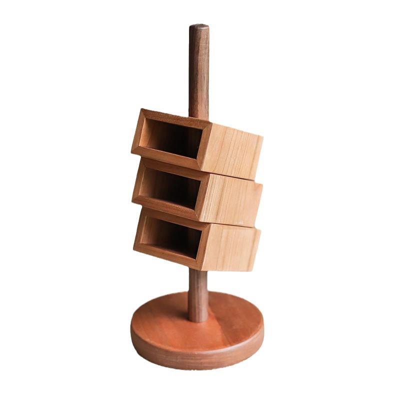 新办款松笔筒公桌面斜插文收具纳木盒多功能学生笔座化妆刷收纳