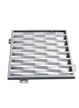 红色氟碳冲孔透光铝单板外墙镂空艺术造型装饰金属材料板建材厂家