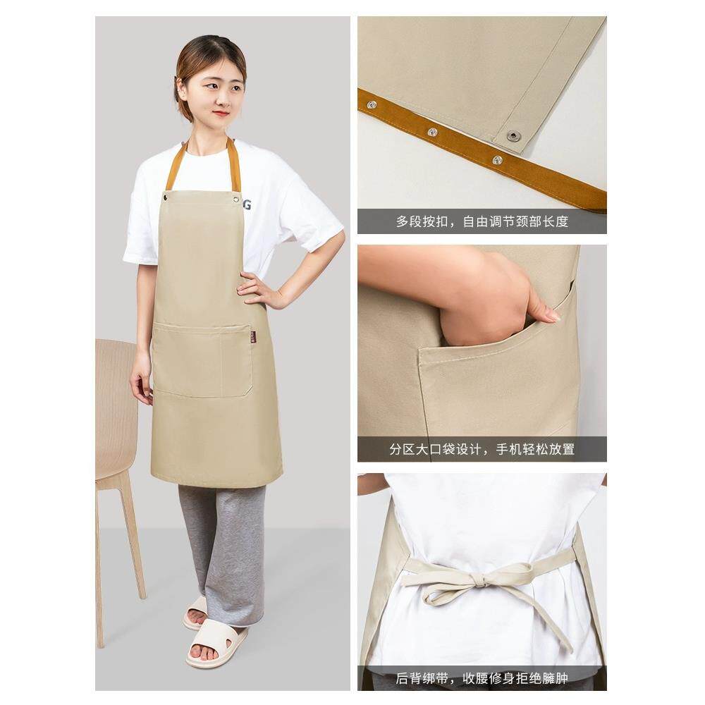 围裙2023新款厨房家用防水防油做饭护衣男女简约高端大气网红罩衣