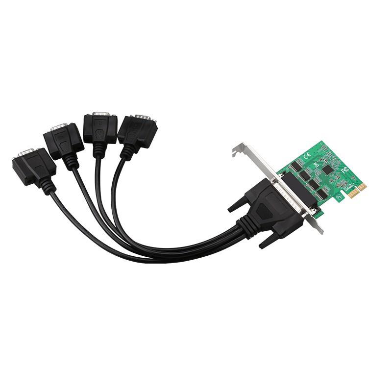 PCI-Ei串口卡pc转e4无品牌/串2串RS232工控口9针扩展卡亚信A4X991