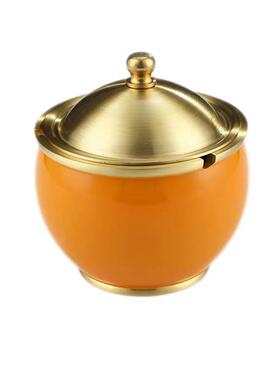 黄铜烟灰缸家用室内客厅办公室创意个性潮流烟缸防风带盖家居摆件