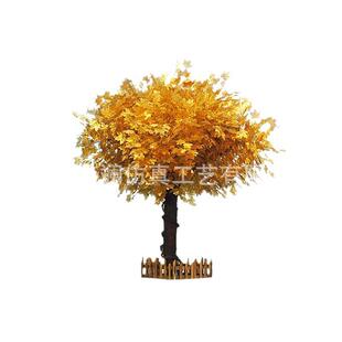 仿真树银杏树商场装饰金色许愿树大型仿真树秋季景观树仿真银杏树