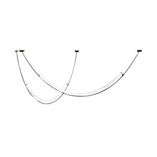 餐厅客厅线条灯设计师款 简约现代前台吧台样板间展厅LED吊灯 个性