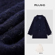气质羊毛大衣 RUJING 高支羊毛廓形大口袋时尚 苏力 黑标