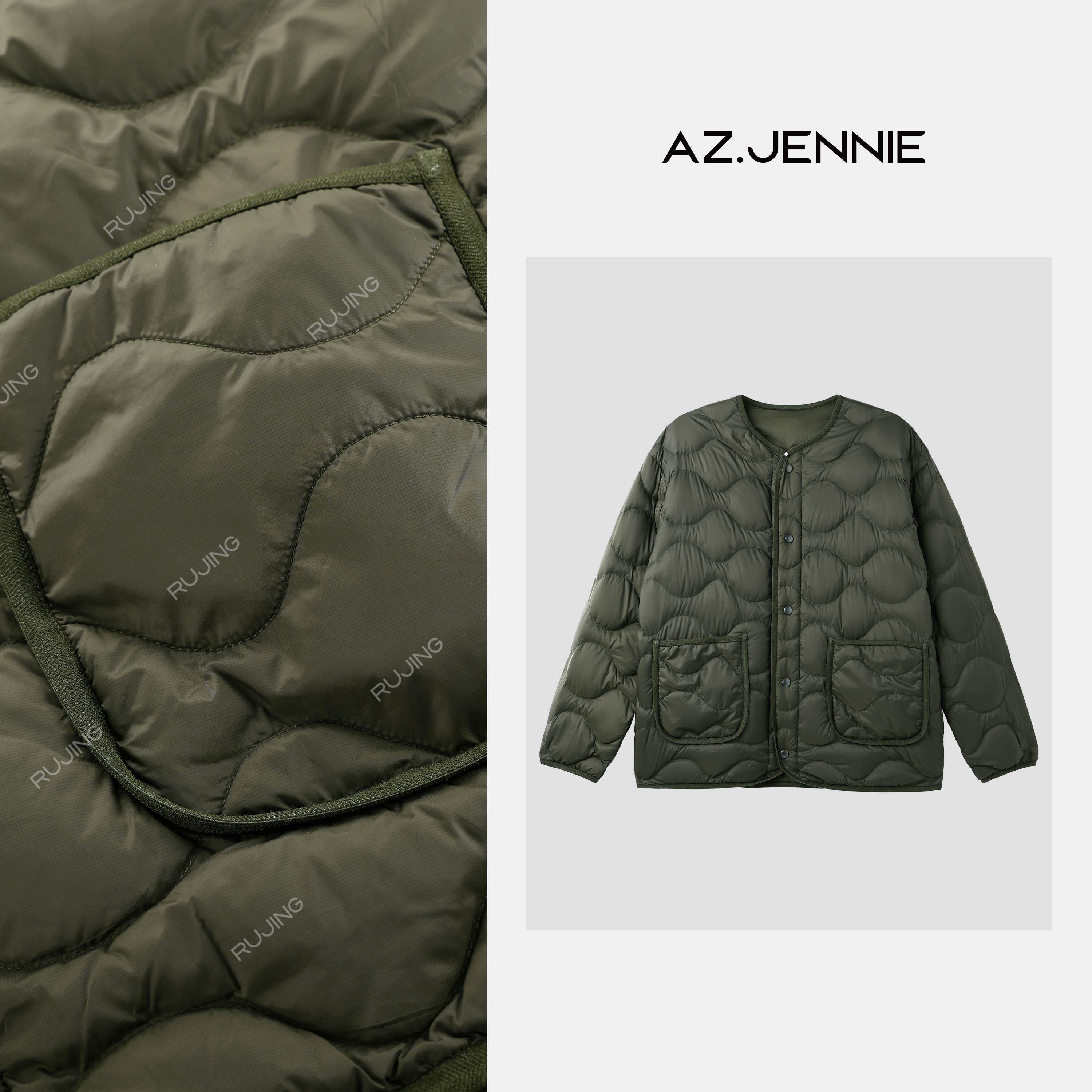 RUJING丨顶奢 90%鸭绒绗缝薄款羽绒服-6191