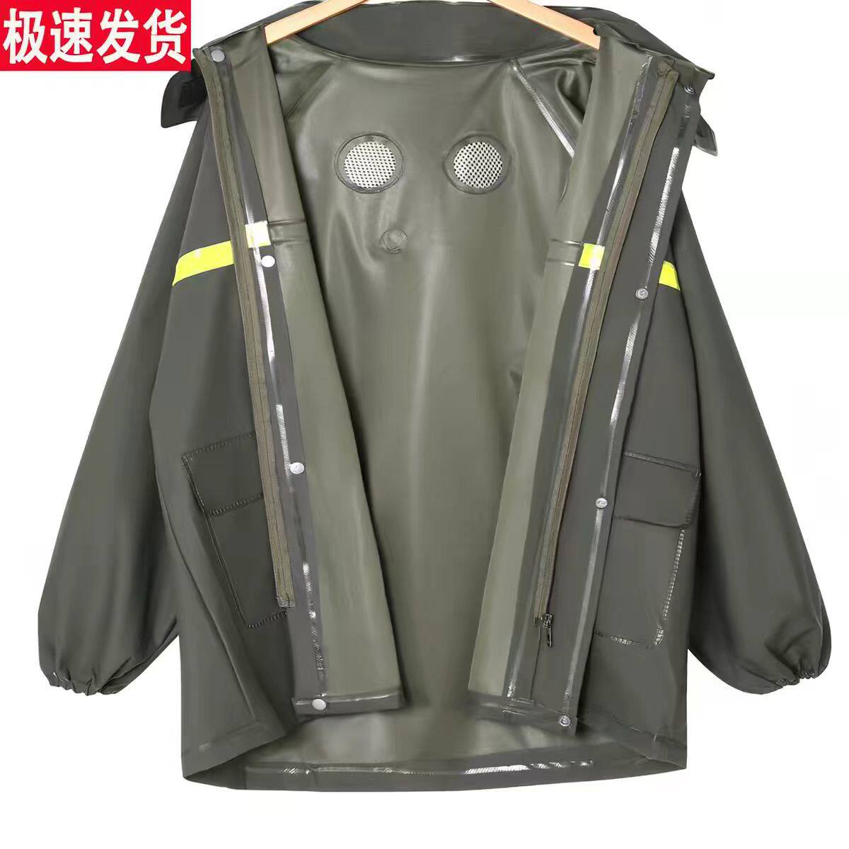 雨衣单件上衣成人雨裤两件式防暴雨加厚刮不烂男款外送专用骑手