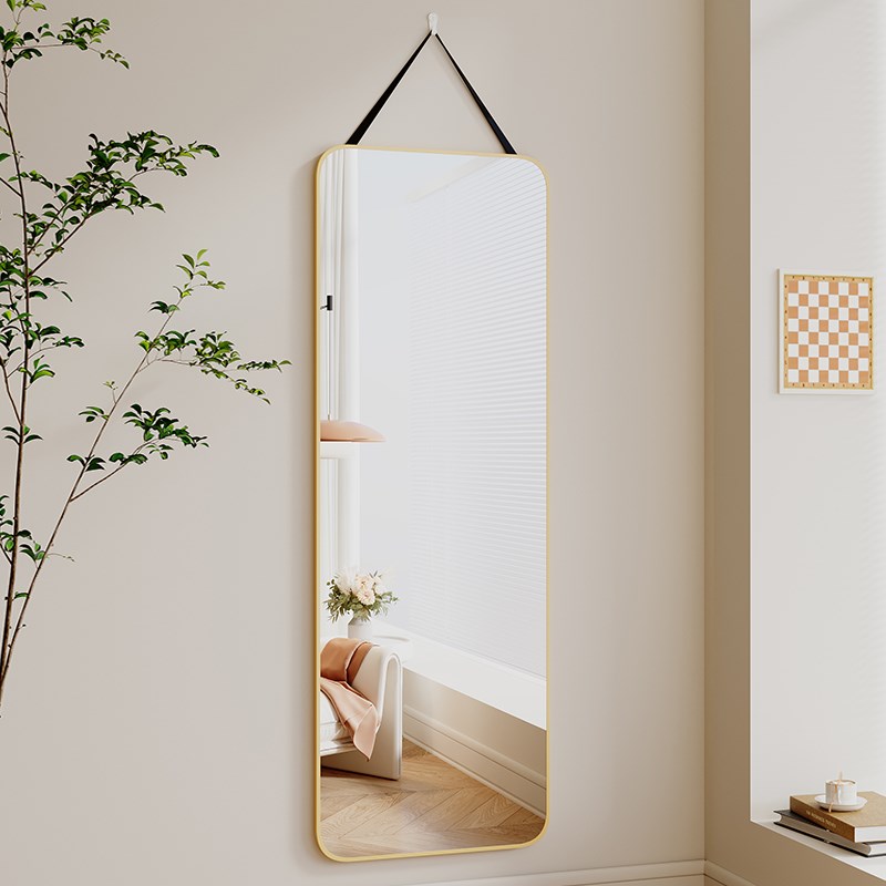 镜子贴墙全身落地镜家用穿衣镜女生卧室宿舍挂墙试衣镜玻璃壁挂