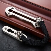 链子插栓扣式 扣带防丢防盗内门顶门门闩解锁酒店闩门旅馆挂绳挂扣