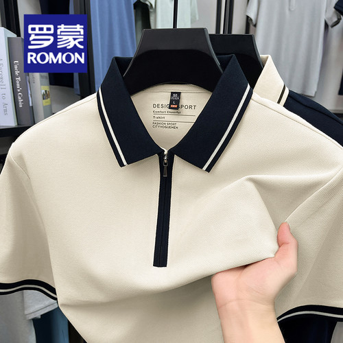罗蒙男士夏季短袖高品质POLO衫