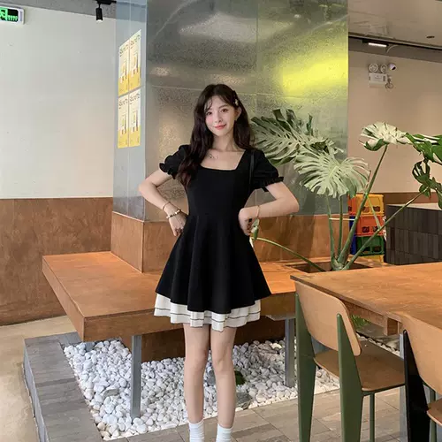 Летнее платье, небольшой дизайнерский приталенный корсет, мини-юбка, 2024 года, городской стиль