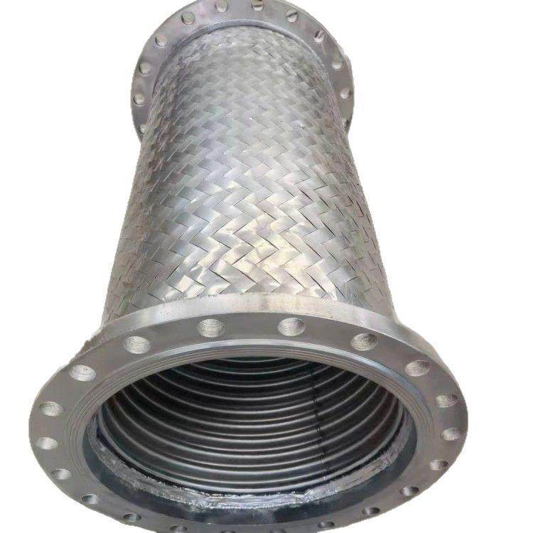 法兰式金属波纹管304不锈钢钢丝编织管工业级DN300大口径金属软管,家装主材,进水软管,淘宝优惠券,粉丝福利购,淘宝优惠卷