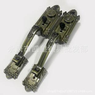 罗普斯金锁把整套青古铜拇指豪华大门老式拉手铝合金锁手锁芯锁体