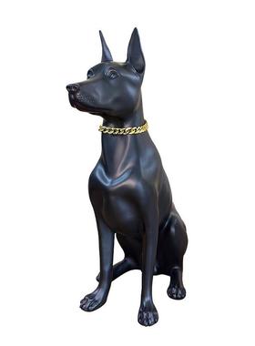 家居客厅装饰看门狗雕塑仿真杜宾犬摆件别墅花园门口大型落地庭院