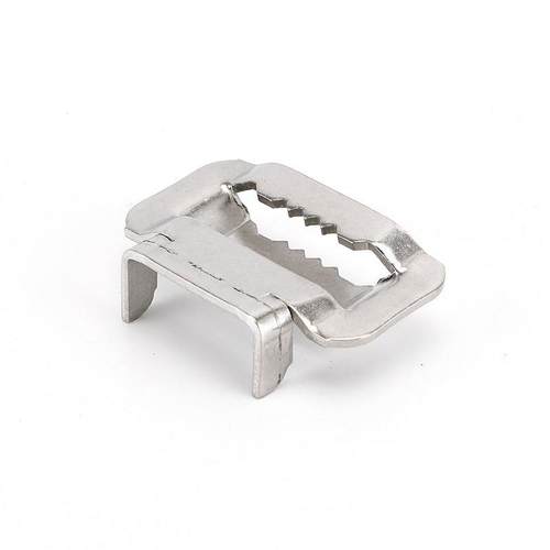 厂家不锈钢扎带扣牙扣L扣电线杆抱箍标志牌打包扣牙型扎带扣