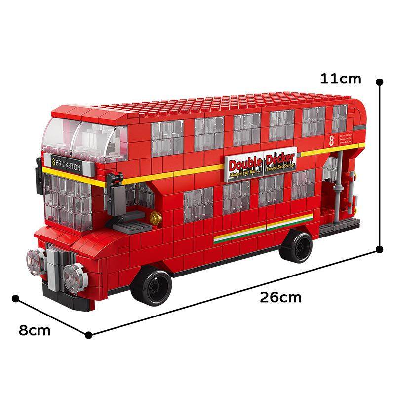 儿童益智拼装小颗粒积木BRT双层巴士公交车模型玩具车礼品,玩具/童车/益智/积木/模型,其它玩具,淘宝优惠券,粉丝福利购,淘宝优惠卷