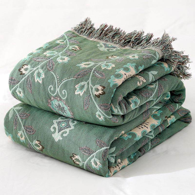 棉纱沙发套罩巾多功能套四季通用盖布盖毯北欧简约沙发垫防滑