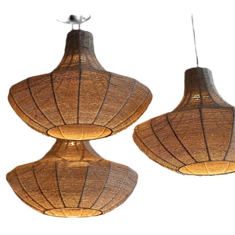 日式餐厅吊灯商用中式酒店餐饮饭店包厢侘寂风氛围灯民宿麻绳灯具,家装灯饰光源,智能吊灯,淘宝优惠券,粉丝福利购,淘宝优惠卷