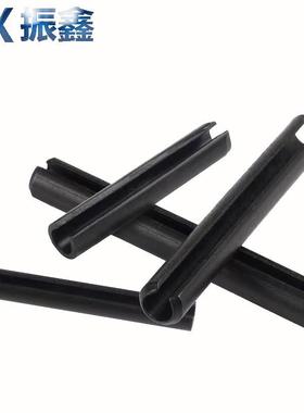 390PCS65#锰钢黑色弹性圆柱销U型开口销M1.5/2/2.5/3/4/5/6套装