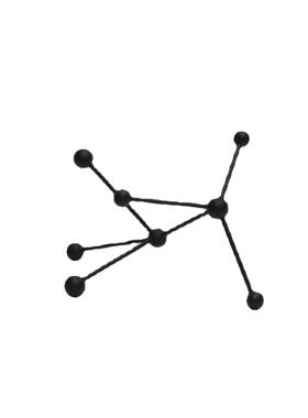 现代简约金属分子球摆件客厅茶几玄关样板房电视柜装饰品桌面摆设