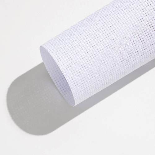 纯棉16CT十字绣布刺绣全棉绣布高密度小格米黄色白色精准印花