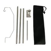 户外铝合金支架露营便携式 收纳挂钩折叠灯支架几何形灯钩