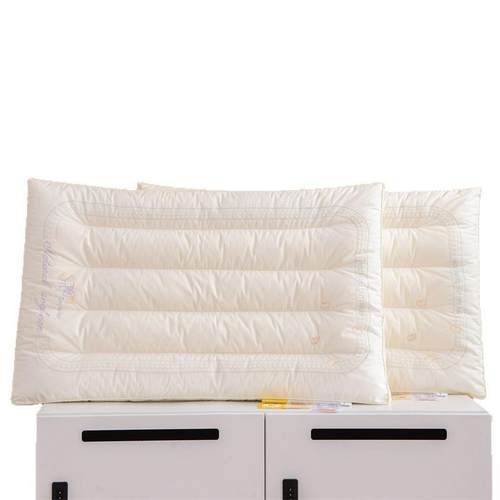 A母婴类全棉大豆定型低枕头云感大豆低枕芯儿童枕大豆纤维成人枕