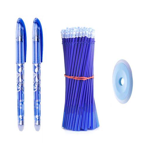 Erasable Pen Set 05mm Blue Black Color Ink Writing Gel Pens