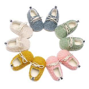 0-2Yrs Girls Velvet Shoes Soft Sole Casual Shoes Cotton