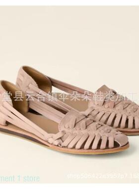 Fashion PU shoes in large size平底女鞋凉鞋43码