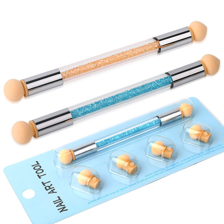 跨境美甲双头海绵晕染笔渐变笔海绵头水墨晕染液笔方便过度自然,彩妆/香水/美妆工具,美甲笔/美甲刷/美甲笔刷套装,淘宝优惠券,粉丝福利购,淘宝优惠卷