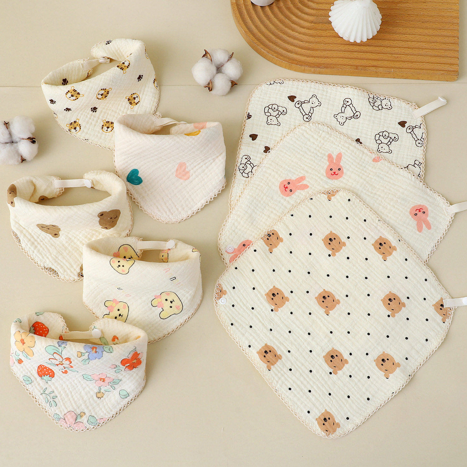 新生婴儿四季通用三角巾纱布洗脸毛巾柔软吸水小方巾口水巾,婴童用品,婴童抱被/抱毯,淘宝优惠券,粉丝福利购,淘宝优惠卷