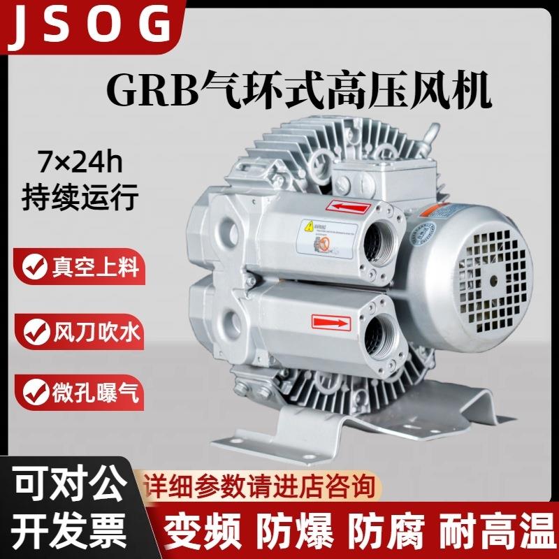 4RB 310-0AH26-7气环式高压漩涡气泵 810W废水处理站曝气高压风机