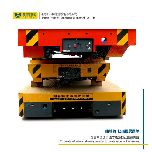 货物搬运用自动化低压轨道供电电动轨道平车电动平板运输车