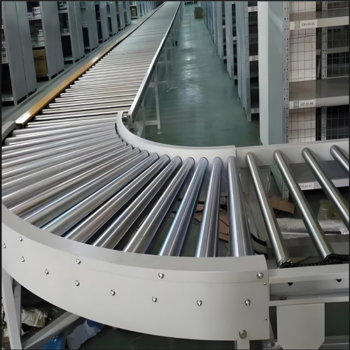 定制下货滚筒线仓储传送带 滚筒输送机 流水线滚筒转弯机