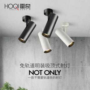 明装 店COB导轨单灯 吸顶式 射灯led轨道灯北欧天花灯客厅背景墙服装